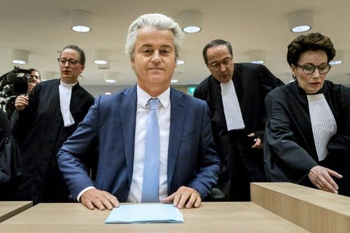 Dutch MP Geert Wilders of the Party for Freedom is to hear today the verdict in his trial for insulting a racial group and inciting racial hatred