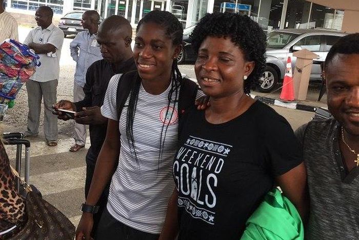 Asisat Oshoala and Florence Omagbemi