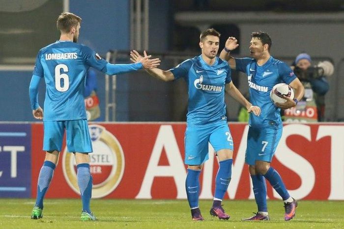 Zenit, the Russian Premier League's only unbeaten side, sit second, level on points with Spartak Moscow