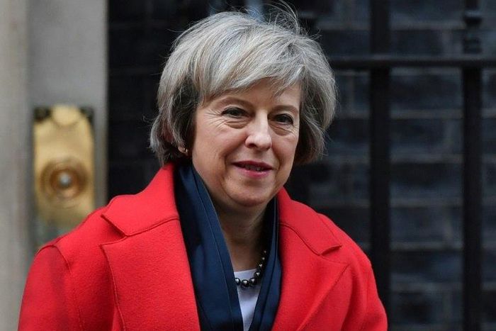 Britain's Prime Minister Theresa May leaves 10 Downing Street in London on December 20, 2016