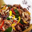 Noodles and shredded beef
