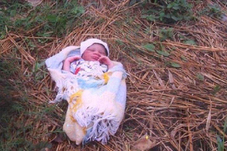 An abandoned baby (Illustration)