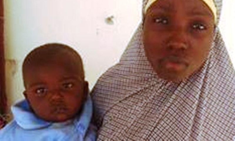 Maryam Ali Maiyanga with her son