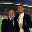 Under president Florentino Perez (L) Real Madrid has one of the world's most expensive squads, including leading goalscorer Cristiano Ronaldo (R)