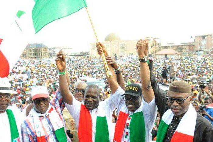 Mimiko, Fayose flag off Jegede's campaign amid candidacy crisis
