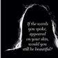 Beauty in your words.