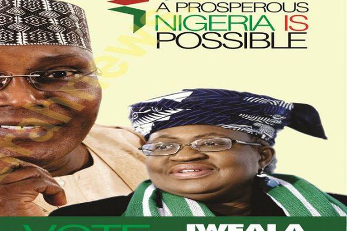 Atiku, Okonjo Iweala poster