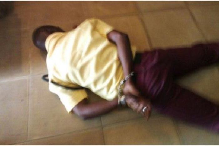 The LASTMA official being punished