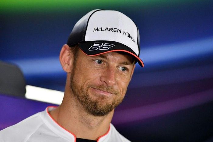 McLaren Honda's British driver Jenson Button attends the drivers' press conference ahead of the Abu Dhabi Formula One Grand Prix at the Yas Marina circuit on November 24, 2016