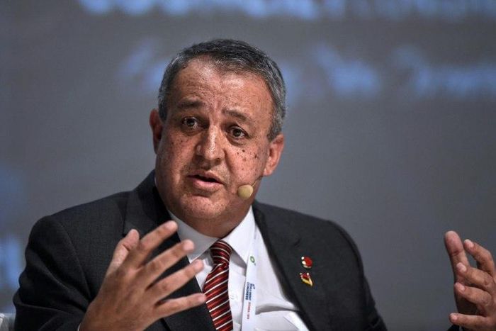 Minister of Petroleum of Venezuela Eulogio Del Pino speaks during the 23rd World Energy Congress on October 11, 2016 in Istanbul