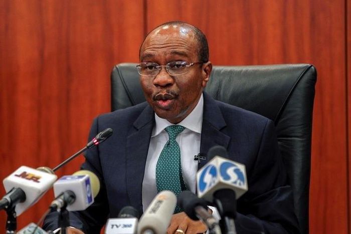 Central Bank Governor Godwin Emefiele speaks on the conclusion of the monthly Monetary Policy Committee meeting in Abuja, Nigeria.