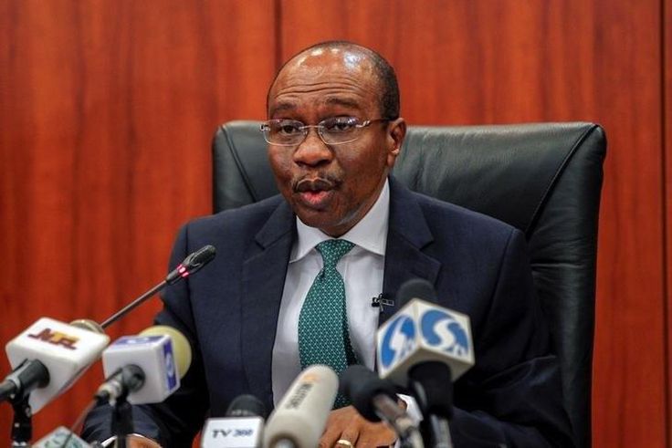 Central Bank Governor Godwin Emefiele speaks on the conclusion of the monthly Monetary Policy Committee meeting in Abuja, Nigeria.