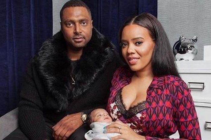 Angela Simmons, fiancé Sutton Tennyson and baby boy