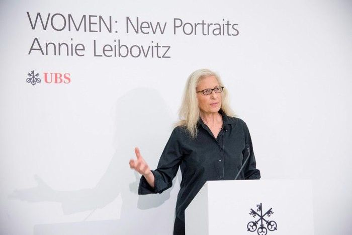 Photographer Annie Leibovitz attends her "Women: New Portraits" Exhibition Opens In New York