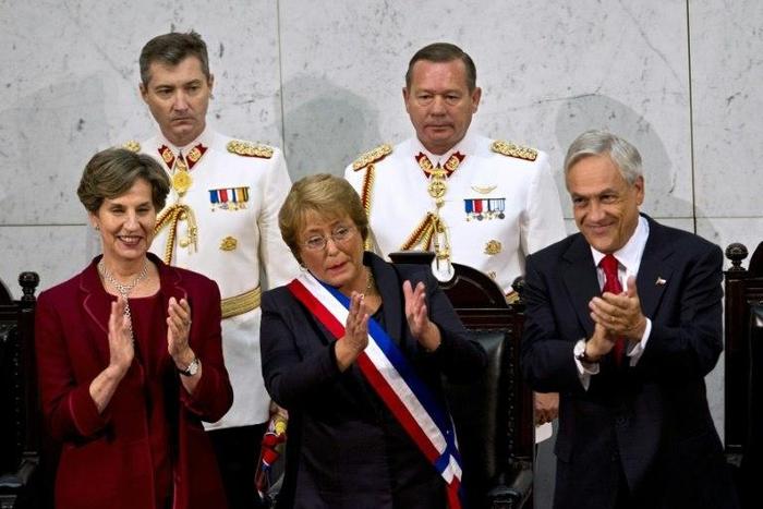 Chilean Senator Isabel Allende (L) is the daughter of former president Salvador Allende, who was overthrown by late dictator Augusto Pinochet in a 1973 coup