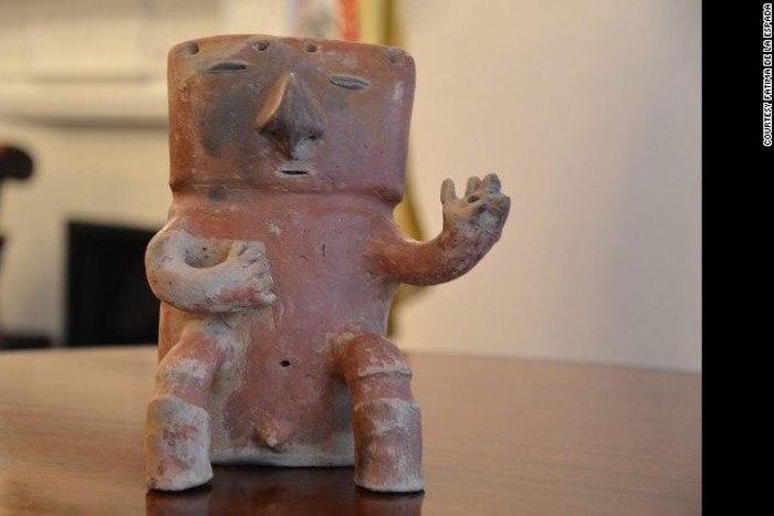 South American ceramic statue