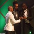 Andre Ayew, Pierre-Emerick Aubameyang and Yaya Toure at the Glo-CAF Awards