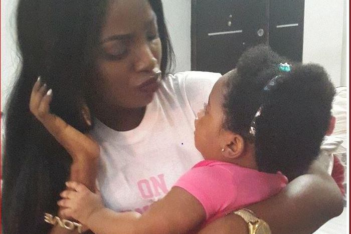 Annie Idibia and daughter
