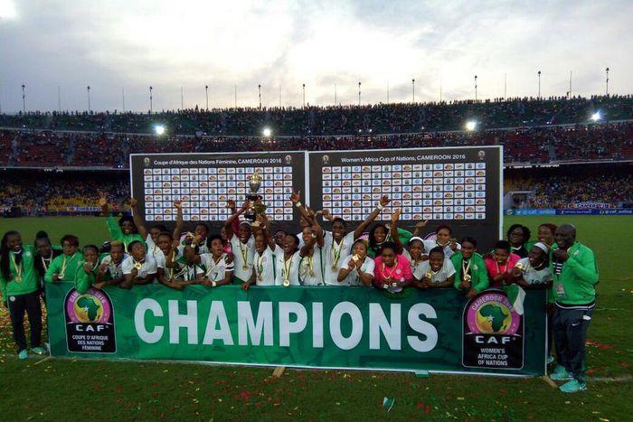 Super Falcons win 2016 Africa Women's Cup of Nations title.