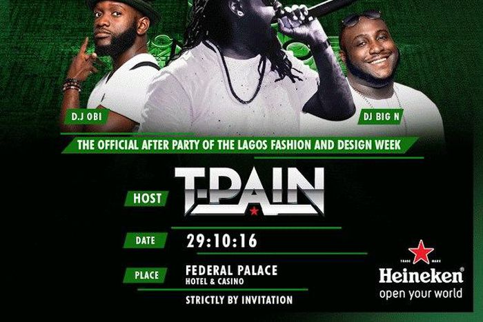 Heineken Lagos Fashion & Design Week 2016 After Party with T-Pain