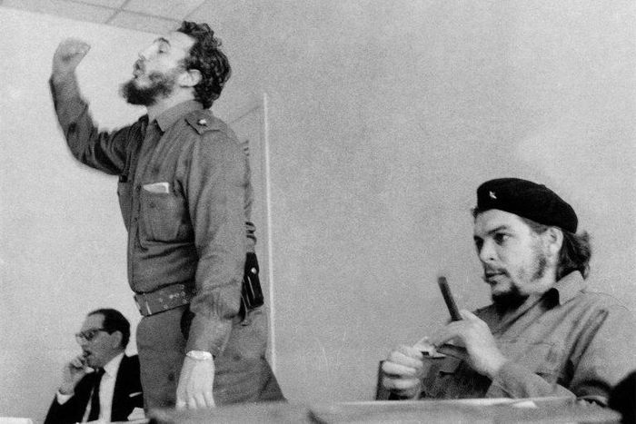 Cuban leader Fidel Castro, who has died aged 90, pictured in the 1960s next to Ernesto Che Guevara in Havana, was legendary for his long-winded political rants
