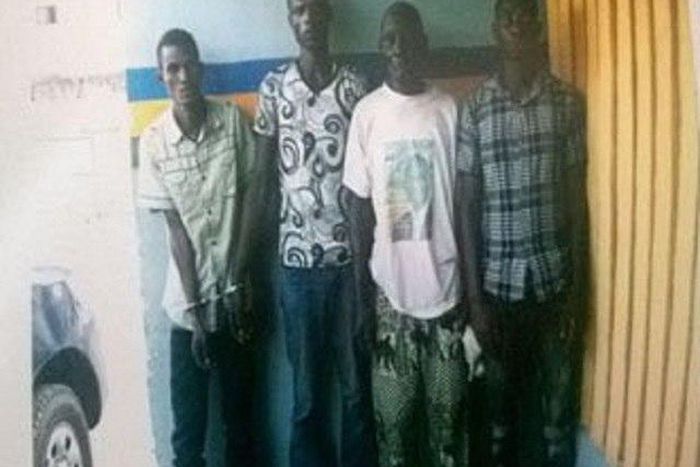 The suspects, Samuna and Haruna Hussein and the others arrested