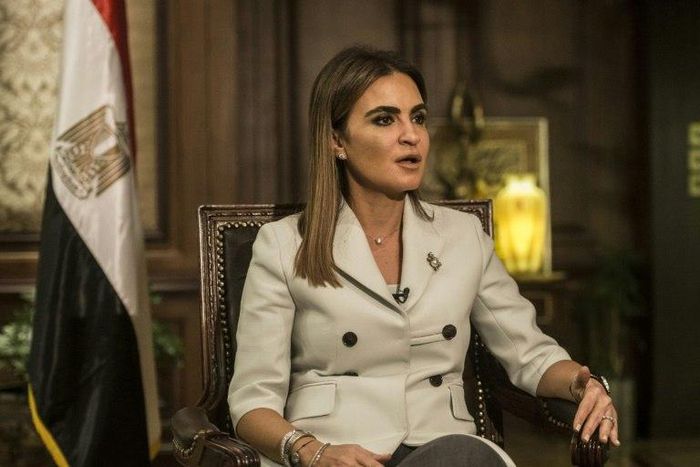 Sahar Nasr speaks to AFP during an interview at her office in Cairo