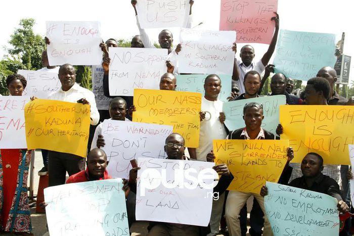 Youths protest killing of 4000 Nigerians in Southern Kaduna