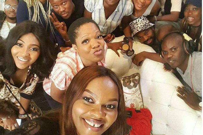 Behind the set of "Alakada Reloaded"