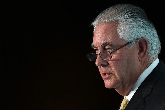 Rex Tillerson, pictured in 2015, was a vocal opponent of sanctions on Moscow that thwarted his attempt to strike huge oil deals in the Russian Arctic