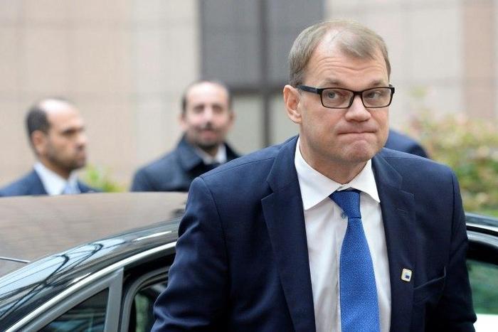 Finland's Prime minister Juha Sipila arrives for a European Union leaders summit on October 20, 2016 at the European Council, in Brussels