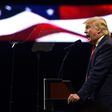 US President-elect Donald Trump speaks during the USA Thank You Tour at the US Bank Arena in Cincinnati, Ohio