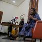 Nigeria's Finance Minister Kemi Adeosun speaks at a news conference in Lagos, Nigeria.