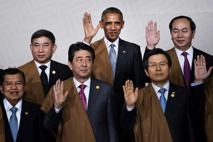 The Asia-Pacific Economic Cooperation group has a decades-old tradition of getting presidents and prime ministers to don traditional garments of the host country for their annual get-together