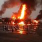 Tankers burning in the area