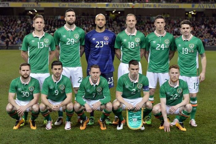 The Republic of Ireland had the years 1916-2016 on their jerseys for the March 25, 2016 friendly against Switzerland to commemorate the Eastern Rising