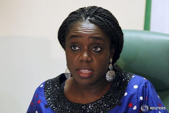 Nigeria's Finance Minister Kemi Adeosun speaks after the inauguration of the Efficiency Unit during an  interview with Reuters in Abuja, Nigeria, November 30, 2015.  REUTERS/Afolabi Sotunde