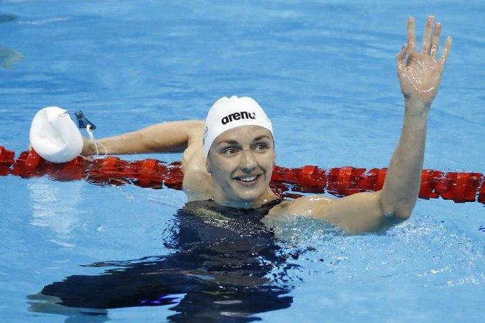 Hungary's Katinka Hosszu was disqualified after a judge ruled her leg had moved during the 'take your marks' phase of the start at the national short course championships in Szazhalombatta near Budapest