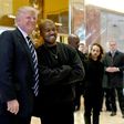 Singer Kanye West and President-elect Donald Trump (L) speak with the press after their meeting at Trump Tower on December 13, 2016 in New York