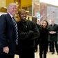 Singer Kanye West and President-elect Donald Trump (L) speak with the press after their meeting at Trump Tower on December 13, 2016 in New York