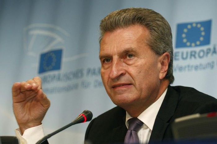 EU Commissioner Guenther Oettinger