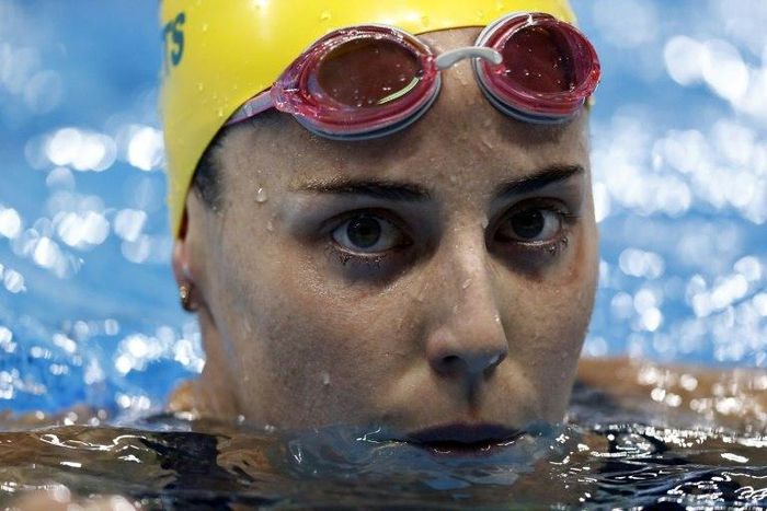 Australia's Alicia Coutts, seen after competing in a Women's 200m Individual Medley heat during the Rio 2016 Olympic Games