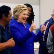 U.S. Democratic presidential candidate Hillary Clinton gestures during a campaign stop at a community center in Compton, California, United States June 6, 2016.