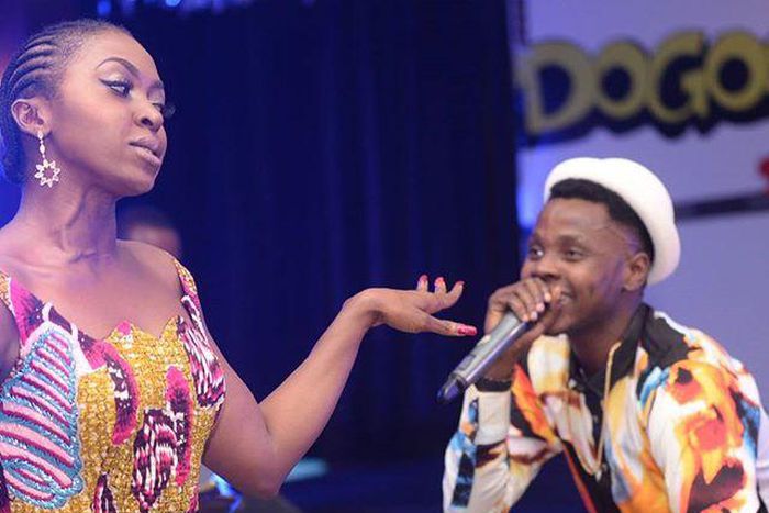 Kiss Daniel and Kate Henshaw at the 'Do-Good' premiere.