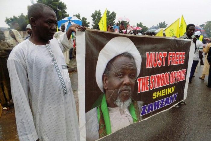 Shiite Muslims protested in the streets of the Nigerian city Kano to press for the release of Ibrahim Zakzaky, held by Nigeria's secret police since December 2015 after a military crackdown on his sect that left over 300 dead