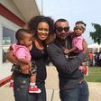 Muma Gee, Caesar, Prince Eke and Cleopatra take a family picture together