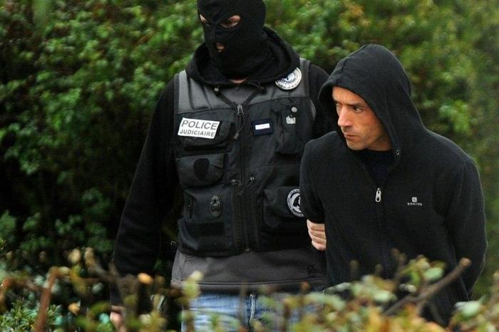 ETA leader Mikel Irastorza is arrested by French police anti-terror judiciary police on November 5, 2016