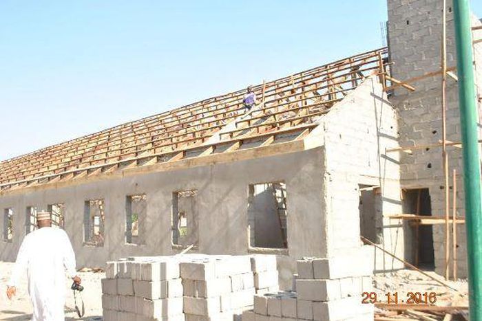 One of the churches being rebuilt in Borno