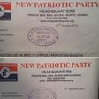 "For the avoidance of doubt, we have added the NPP’s official logo as it appears on the party’s letterheads" - EC