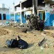 Yemeni workers clear debris at a hospital operated by the Doctors Without Borders on August 16, 2016 in Abs, a day after the hospital was hit by an air strike by the Saudi-led coalition